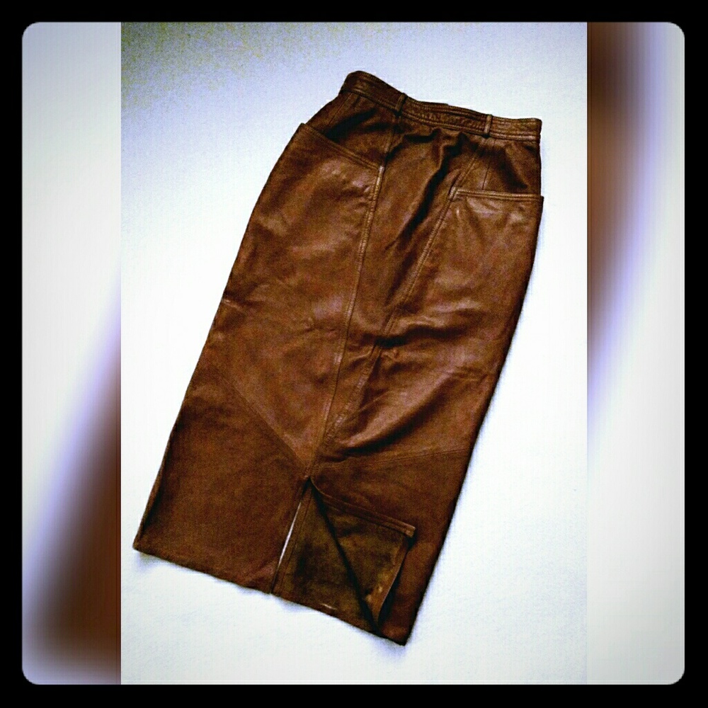 Leather skirt